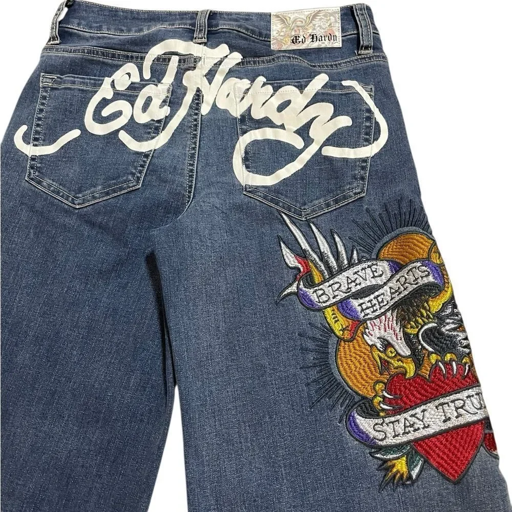 Ed Hardy rise zip good